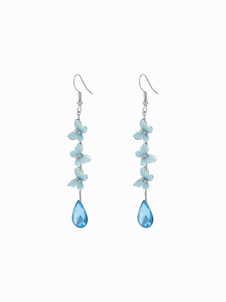 BUTTERFLY RHINESTONE DROP EARRINGS