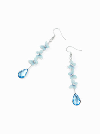BUTTERFLY RHINESTONE DROP EARRINGS