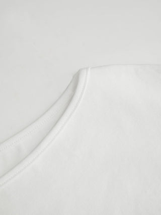 Boat Neck Polka Dot Batwing Sleeve Oversized Tee