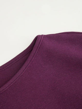 Boat Neck Polka Dot Batwing Sleeve Oversized Tee