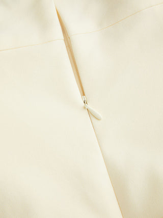 V-neck Backless Metal Detail Straight Leg Jumpsuit