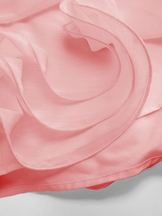 Chiffon Low Rise Ruffle Hem Layered Mini Skort