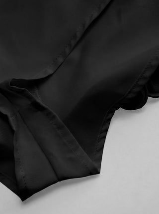 Chiffon Low Rise Ruffle Hem Layered Mini Skort