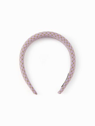 2PCS GINGHAM SCRUNCHIE & HEADBAND SET
