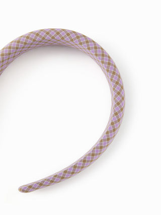 2PCS GINGHAM SCRUNCHIE & HEADBAND SET