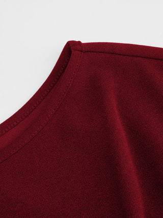 Twist Knot Short Sleeve Metal Detail Tee