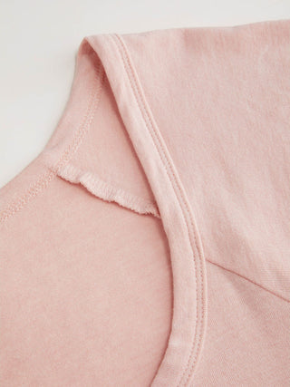 Cotton-blend Scoop Neck Ruffle Sleeve Lettuce Trim Tee