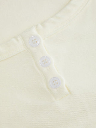 Cotton-blend Scoop Neck Ruffle Sleeve Lettuce Trim Tee