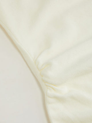 Cotton-blend Scoop Neck Ruffle Sleeve Lettuce Trim Tee