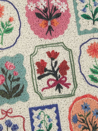 FLORAL DOOR MAT