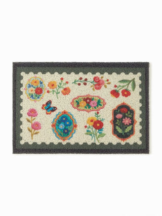 FLORAL & BUTTERFLY DOOR MAT