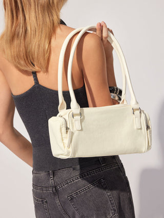 DOUBLE POCKET SHOULDER BAG