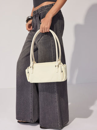 DOUBLE POCKET SHOULDER BAG