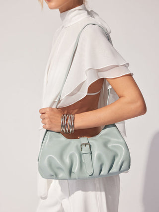 Faux Leather BUCKLE DECOR SHOULDER BAG For Daily Casual Party/Clubbing