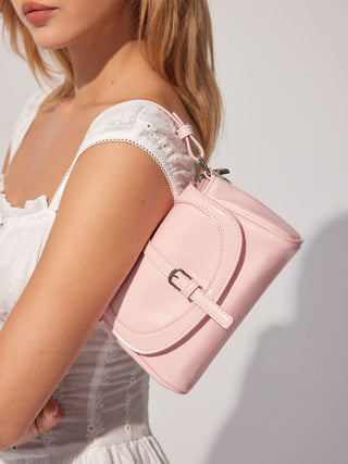 BUCKLE DECOR HANDBAG & CROSSBODY BAG