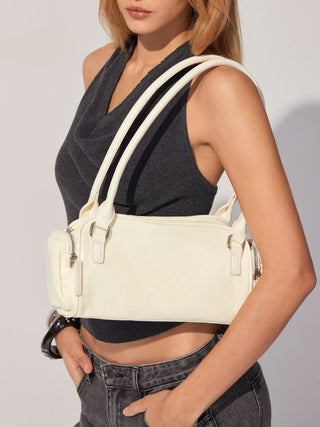 DOUBLE POCKET SHOULDER BAG