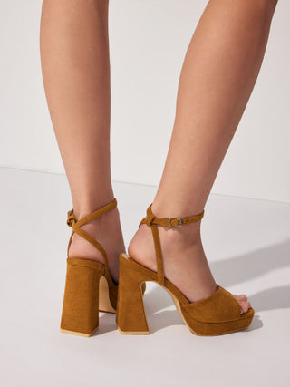 STRAPPY CHUNKY HEELS