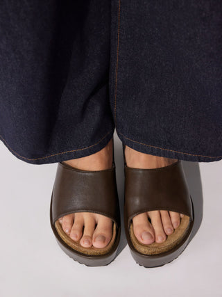 PLATFORM WEDGE SLIPPERS