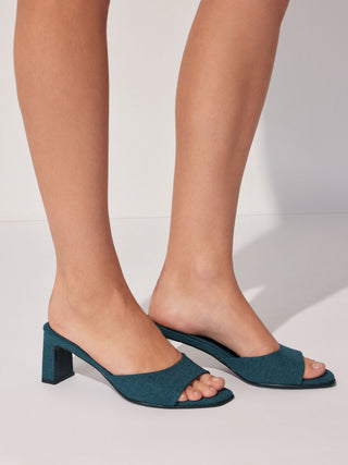 CHUNKY HEELED SANDALS For Date Party/Clubbing Vacation