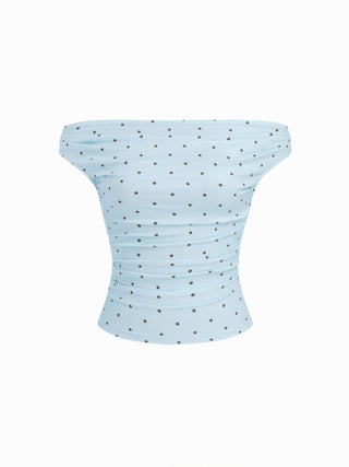 Off-shoulder Ruched Top