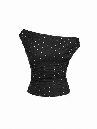 Off-shoulder Ruched Top