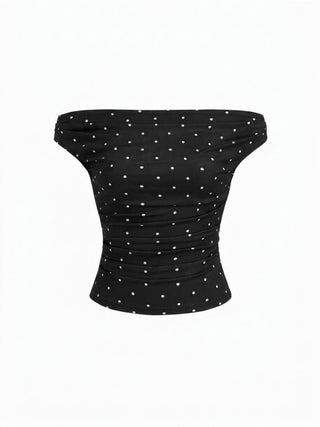 Off-shoulder Ruched Top