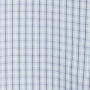 Cotton-blend Gingham Stand Collar Tie Neck Shirt Midi Dress