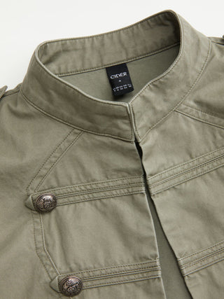 My Way Cropped Napoleon Top