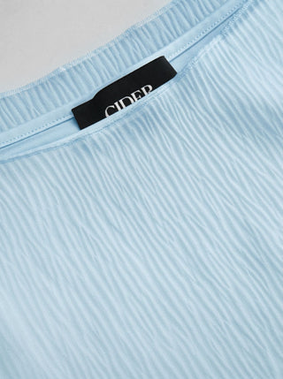 Chiffon Textured Ruched Tank Blouse