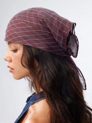 GINGHAM HEADSCARF