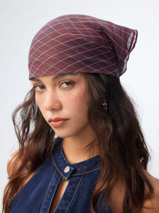 GINGHAM HEADSCARF