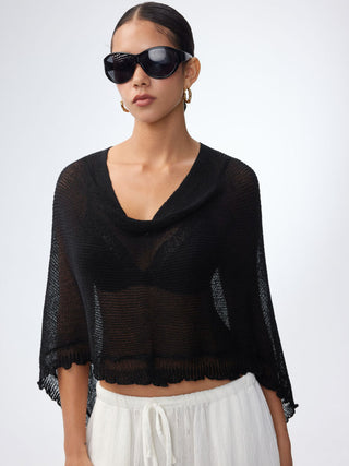 CLASSIC KNITTED CAPE