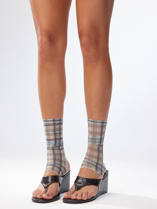 PLAID LEG WARMERS