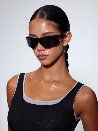 SQUARE FRAME FASHION GLASSES