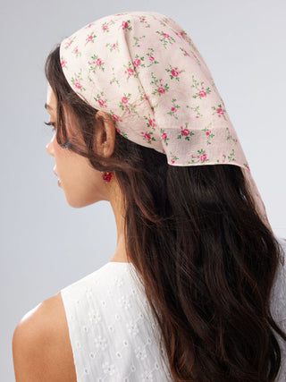 FLORAL SQUARE HEADSCARF