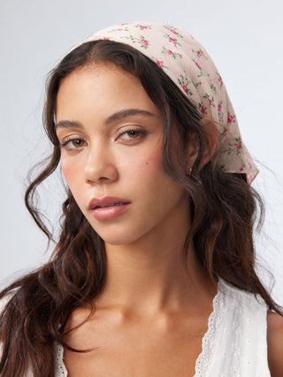FLORAL SQUARE HEADSCARF