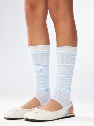 PLAID LEG WARMERS