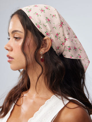 FLORAL SQUARE HEADSCARF