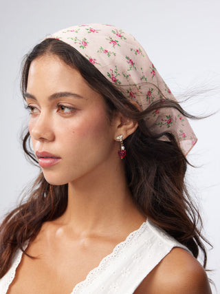 FLORAL SQUARE HEADSCARF