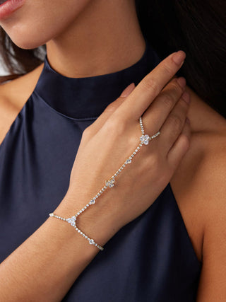 RHINESTONE HAND CHAIN BRACELET