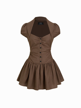 Always Pick Dare Plaid Dress