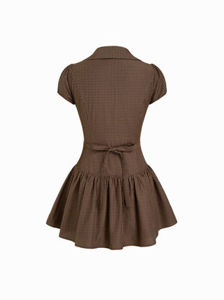 Always Pick Dare Plaid Dress