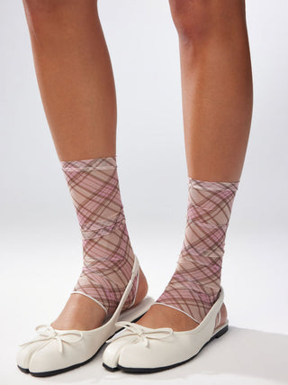 PLAID LEG WARMERS