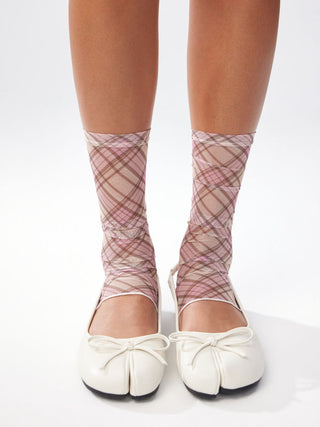 PLAID LEG WARMERS