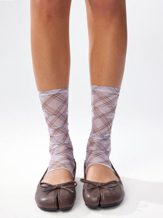 PLAID LEG WARMERS