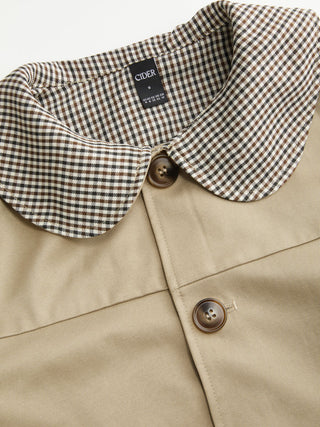 Gingham Reversible Peter Pan Collar Jacket