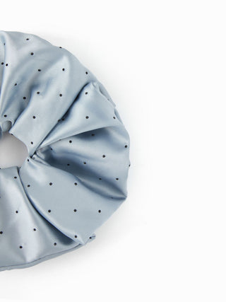 POLKA DOT SATIN SCRUNCHIE