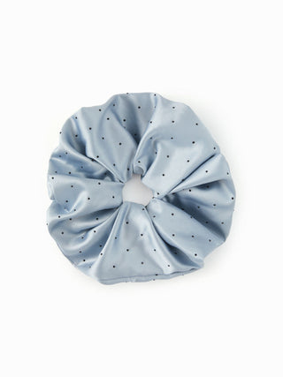 POLKA DOT SATIN SCRUNCHIE