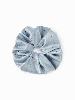 POLKA DOT SATIN SCRUNCHIE