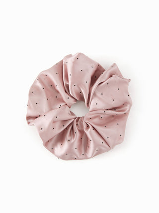 POLKA DOT SATIN SCRUNCHIE